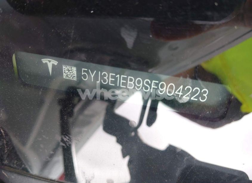 Photo 9 of 2025 Tesla Model 3 LONG RANGE ALL-WHEEL DRIVE (VIN 5YJ3E1EB9SF904223)