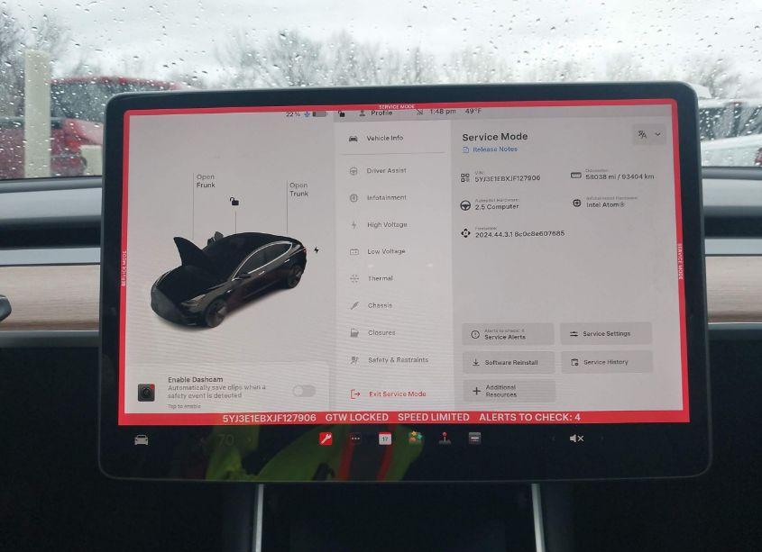 Photo 18 of 2018 Tesla Model 3 LONG RANGE/PERFORMANCE (VIN 5YJ3E1EBXJF127906)