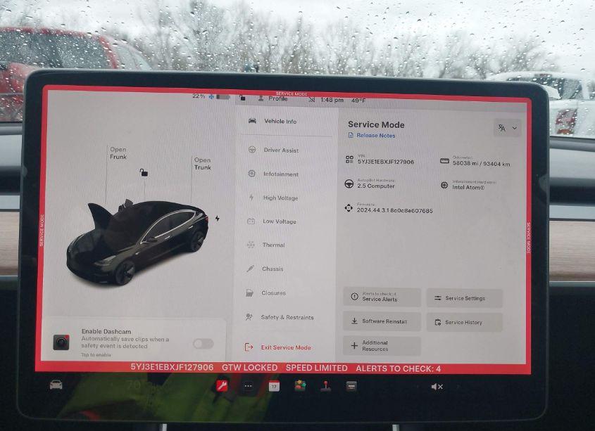 Photo 7 of 2018 Tesla Model 3 LONG RANGE/PERFORMANCE (VIN 5YJ3E1EBXJF127906)