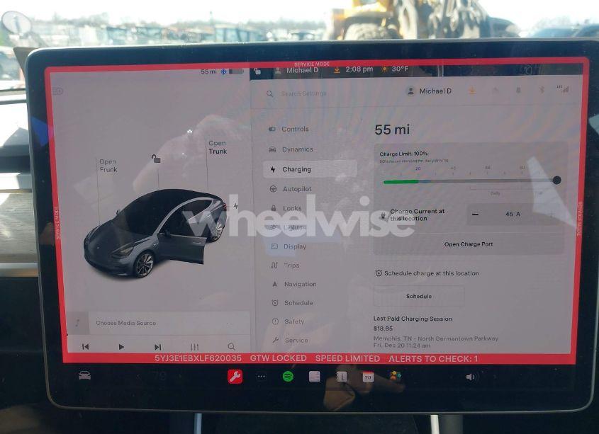 Photo 17 of 2020 Tesla Model 3 LONG RANGE DUAL MOTOR ALL-WHEEL DRIVE (VIN 5YJ3E1EBXLF620035)