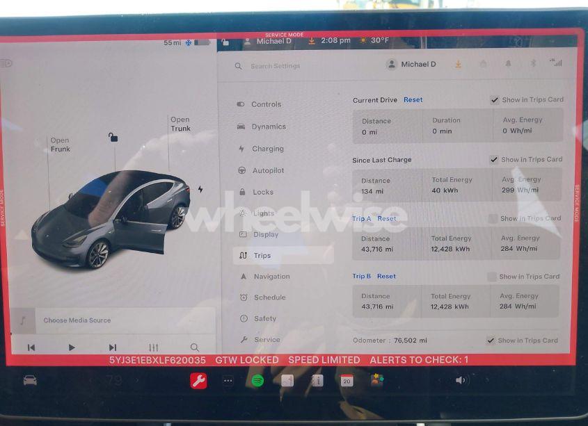Photo 7 of 2020 Tesla Model 3 LONG RANGE DUAL MOTOR ALL-WHEEL DRIVE (VIN 5YJ3E1EBXLF620035)