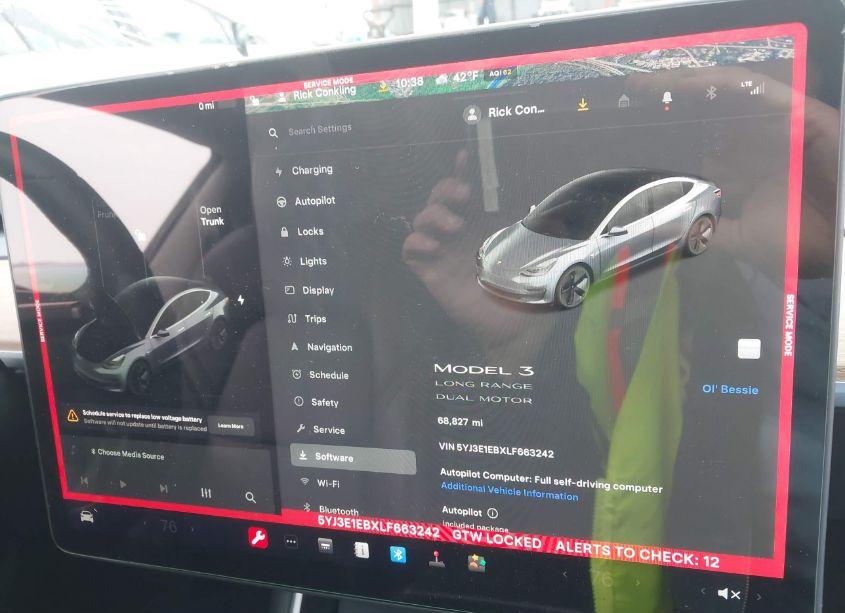 Photo 7 of 2020 Tesla Model 3 LONG RANGE DUAL MOTOR ALL-WHEEL DRIVE (VIN 5YJ3E1EBXLF663242)