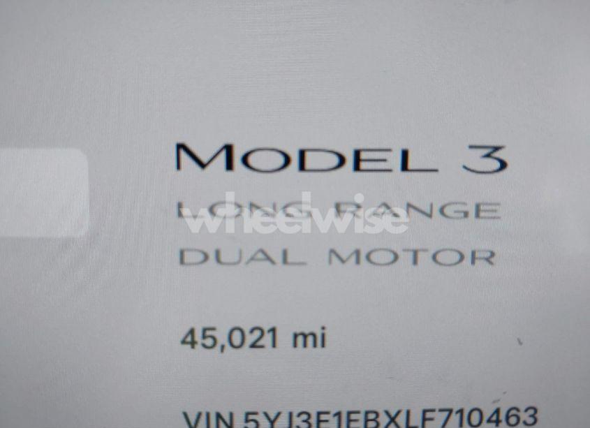 Photo 15 of 2020 Tesla Model 3 LONG RANGE DUAL MOTOR ALL-WHEEL DRIVE (VIN 5YJ3E1EBXLF710463)