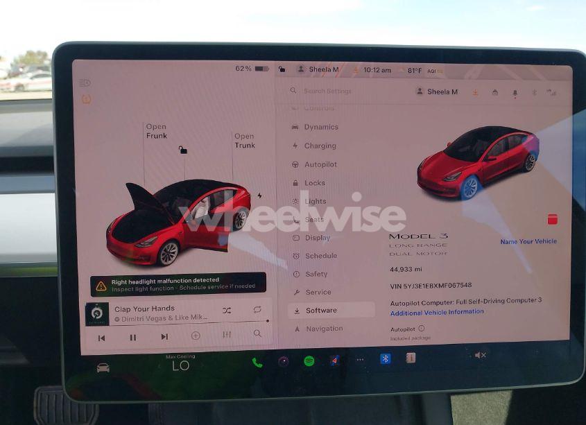 Photo 19 of 2021 Tesla Model 3 LONG RANGE DUAL MOTOR ALL-WHEEL DRIVE (VIN 5YJ3E1EBXMF067548)