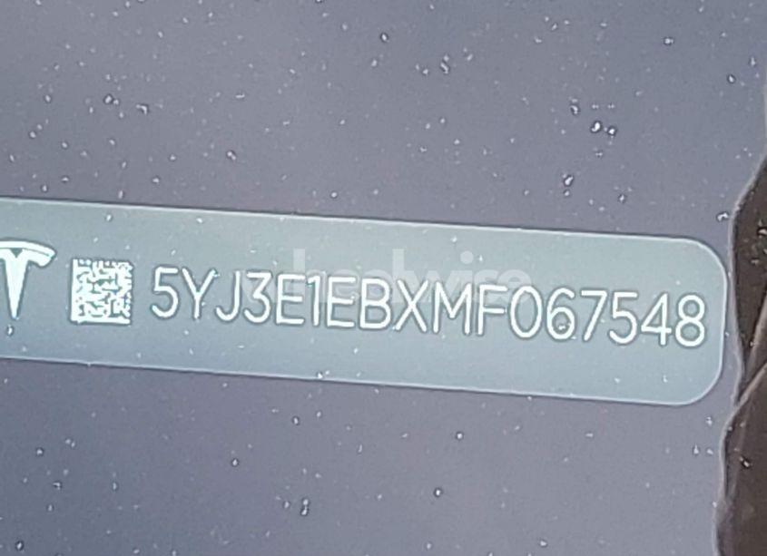 Photo 9 of 2021 Tesla Model 3 LONG RANGE DUAL MOTOR ALL-WHEEL DRIVE (VIN 5YJ3E1EBXMF067548)