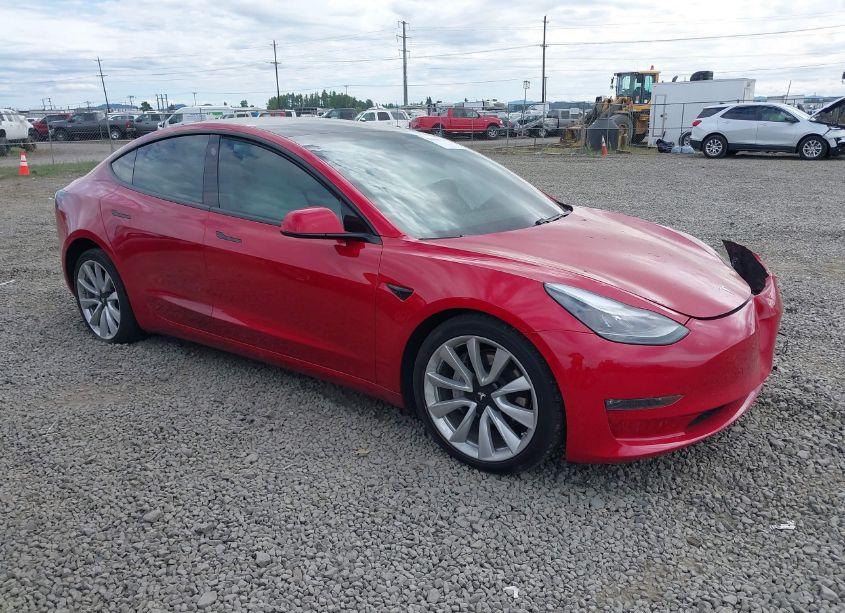 2021 Tesla Model 3 LONG RANGE DUAL MOTOR ALL-WHEEL DRIVE (VIN 5YJ3E1EBXMF926590) main photo