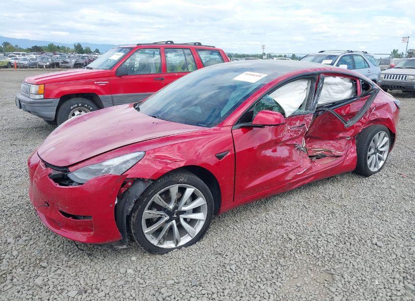 Photo 2 of 2021 Tesla Model 3 LONG RANGE DUAL MOTOR ALL-WHEEL DRIVE (VIN 5YJ3E1EBXMF926590)