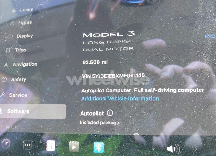 Photo 7 of 2021 Tesla Model 3 LONG RANGE DUAL MOTOR ALL-WHEEL DRIVE (VIN 5YJ3E1EBXMF961145)