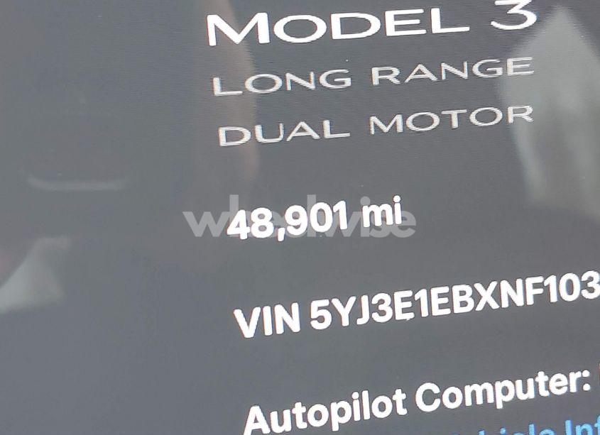 Photo 15 of 2022 Tesla Model 3 LONG RANGE DUAL MOTOR ALL-WHEEL DRIVE (VIN 5YJ3E1EBXNF103238)