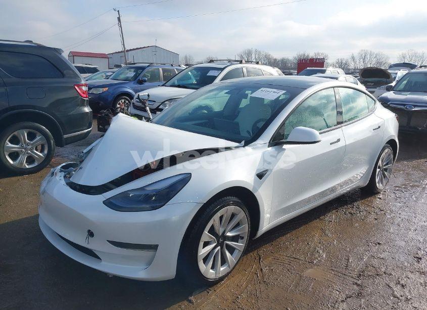 Photo 2 of 2022 Tesla Model 3 LONG RANGE DUAL MOTOR ALL-WHEEL DRIVE (VIN 5YJ3E1EBXNF114966)