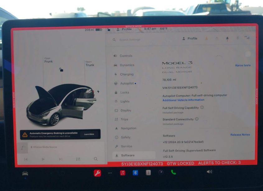Photo 7 of 2022 Tesla Model 3 LONG RANGE DUAL MOTOR ALL-WHEEL DRIVE (VIN 5YJ3E1EBXNF124073)