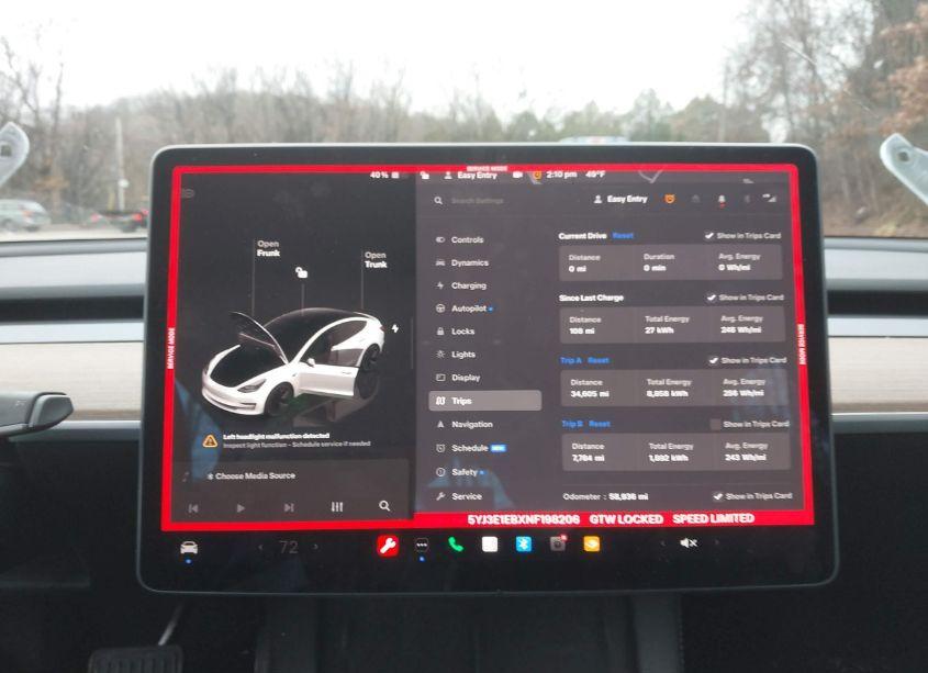 Photo 19 of 2022 Tesla Model 3 LONG RANGE DUAL MOTOR ALL-WHEEL DRIVE (VIN 5YJ3E1EBXNF198206)