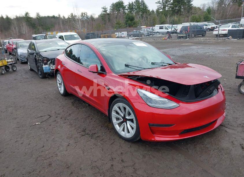 2022 Tesla Model 3 LONG RANGE DUAL MOTOR ALL-WHEEL DRIVE (VIN 5YJ3E1EBXNF270280) main photo