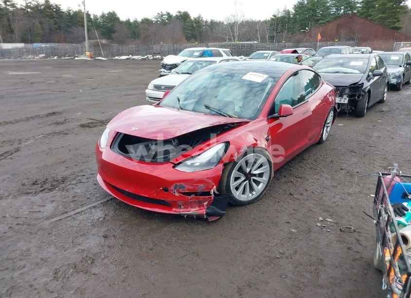 Photo 2 of 2022 Tesla Model 3 LONG RANGE DUAL MOTOR ALL-WHEEL DRIVE (VIN 5YJ3E1EBXNF270280)