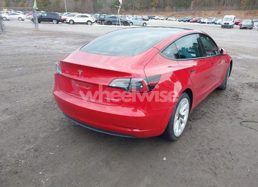 Photo 4 of 2022 Tesla Model 3 LONG RANGE DUAL MOTOR ALL-WHEEL DRIVE (VIN 5YJ3E1EBXNF270280)