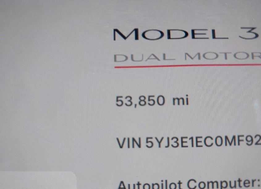 Photo 15 of 2021 Tesla Model 3 PERFORMANCE DUAL MOTOR ALL-WHEEL DRIVE (VIN 5YJ3E1EC0MF925652)