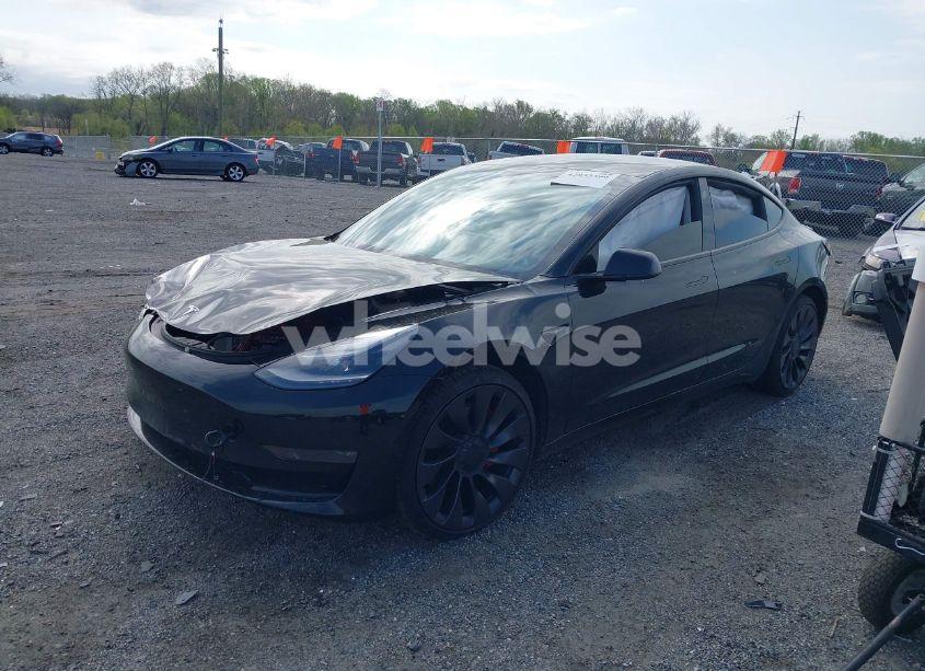 Photo 2 of 2021 Tesla Model 3 PERFORMANCE DUAL MOTOR ALL-WHEEL DRIVE (VIN 5YJ3E1EC0MF992378)