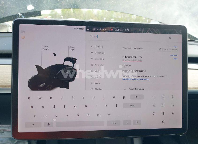 Photo 7 of 2021 Tesla Model 3 PERFORMANCE DUAL MOTOR ALL-WHEEL DRIVE (VIN 5YJ3E1EC0MF992378)