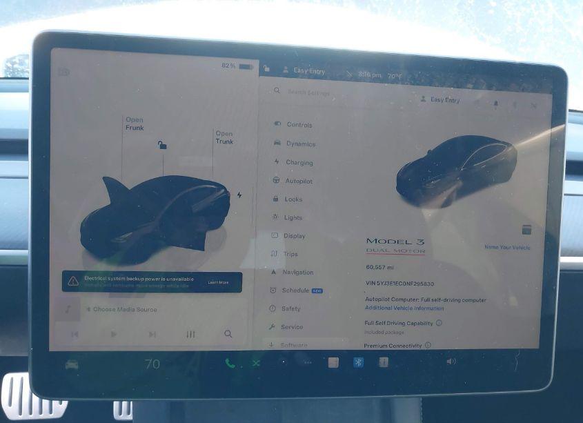 Photo 7 of 2022 Tesla Model 3 PERFORMANCE DUAL MOTOR ALL-WHEEL DRIVE (VIN 5YJ3E1EC0NF295830)