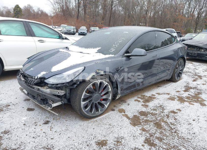 Photo 2 of 2021 Tesla Model 3 PERFORMANCE DUAL MOTOR ALL-WHEEL DRIVE (VIN 5YJ3E1EC1MF063414)