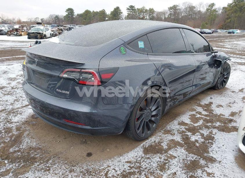 Photo 4 of 2021 Tesla Model 3 PERFORMANCE DUAL MOTOR ALL-WHEEL DRIVE (VIN 5YJ3E1EC1MF063414)