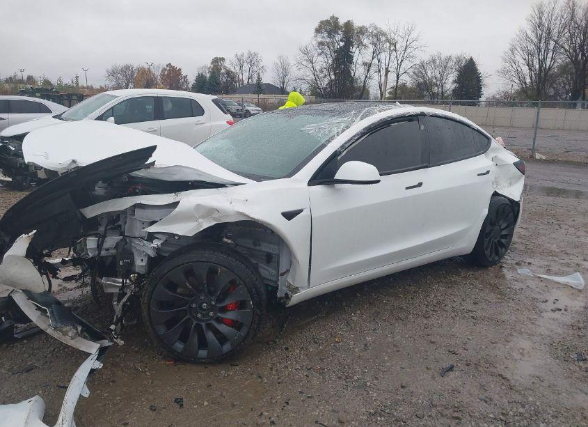 Photo 2 of 2021 Tesla Model 3 PERFORMANCE DUAL MOTOR ALL-WHEEL DRIVE (VIN 5YJ3E1EC2MF050249)