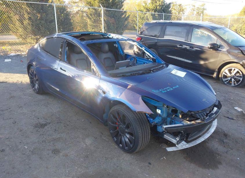 2021 Tesla Model 3 PERFORMANCE DUAL MOTOR ALL-WHEEL DRIVE (VIN 5YJ3E1EC2MF063373) main photo