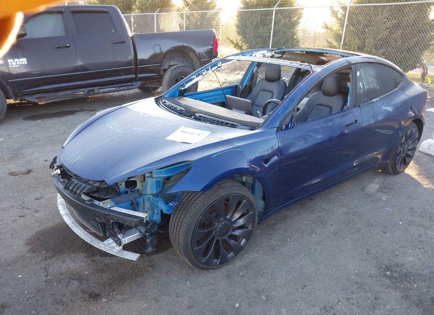 Photo 2 of 2021 Tesla Model 3 PERFORMANCE DUAL MOTOR ALL-WHEEL DRIVE (VIN 5YJ3E1EC2MF063373)