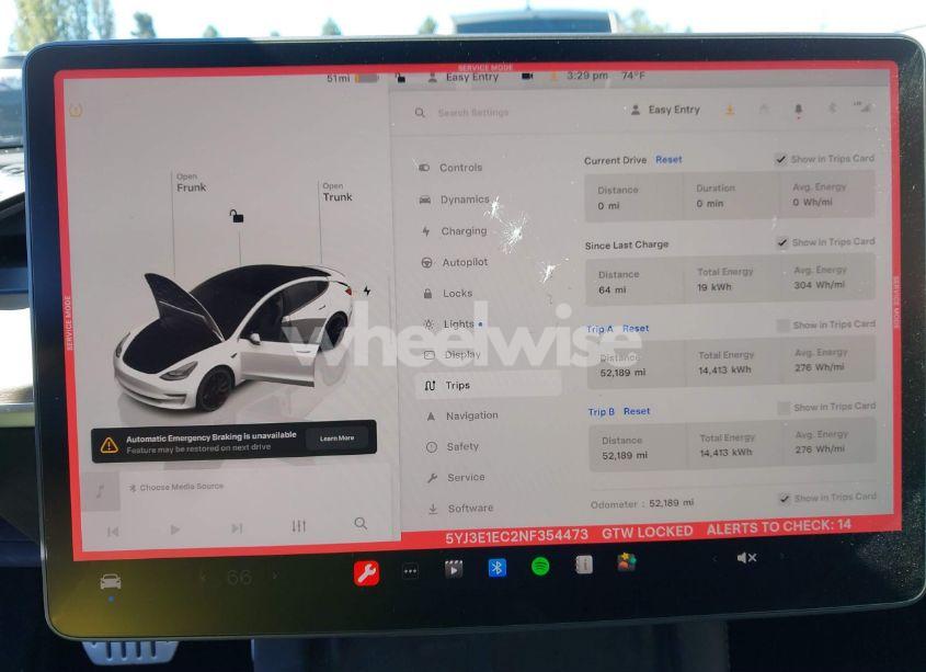 Photo 18 of 2022 Tesla Model 3 PERFORMANCE DUAL MOTOR ALL-WHEEL DRIVE (VIN 5YJ3E1EC2NF354473)