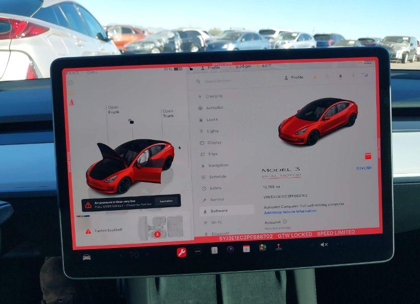 Photo 7 of 2023 Tesla Model 3 PERFORMANCE DUAL MOTOR ALL-WHEEL DRIVE (VIN 5YJ3E1EC2PF688702)