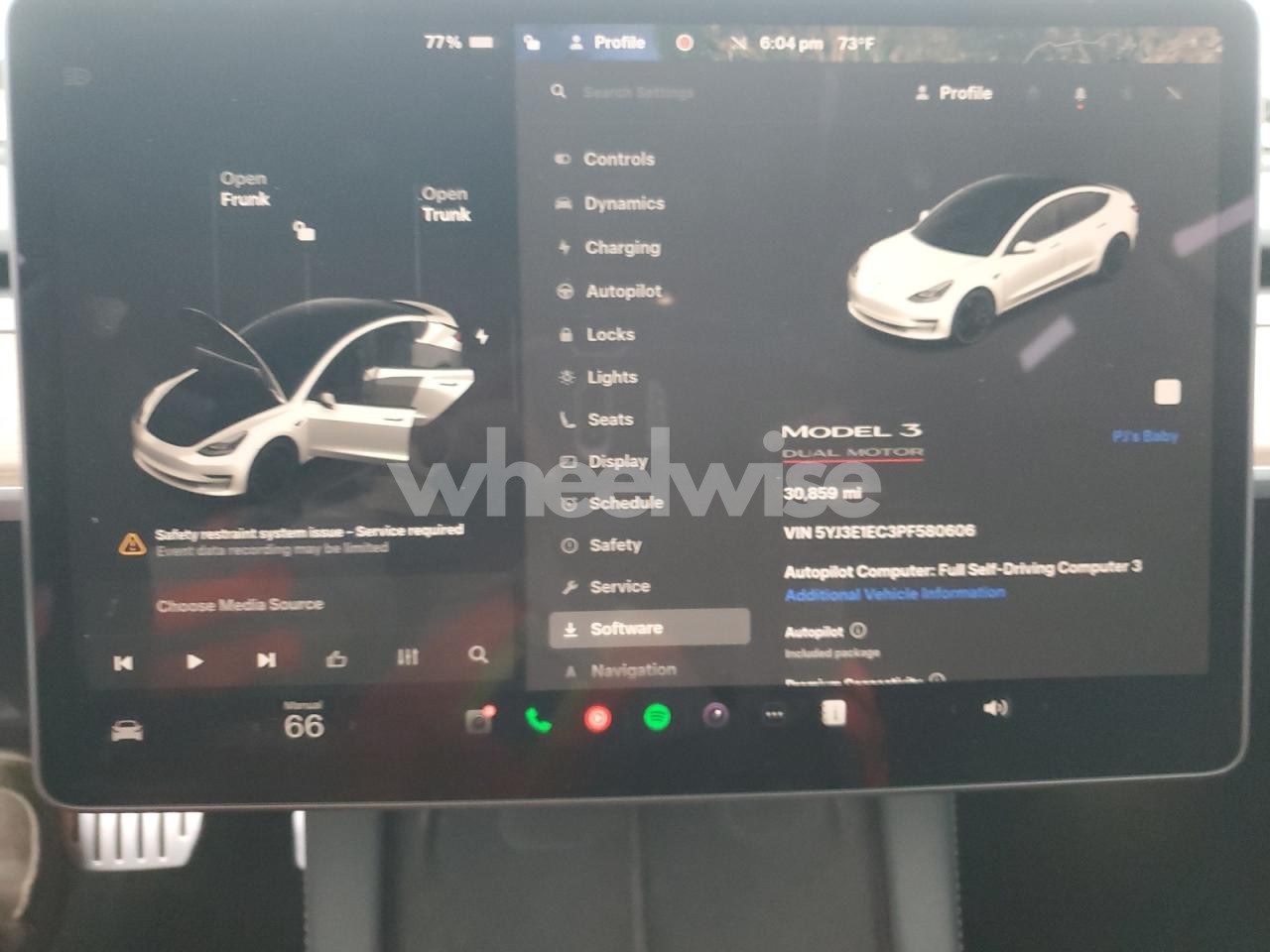 Photo 9 of 2023 TESLA MODEL 3 (VIN 5YJ3E1EC3PF580606)