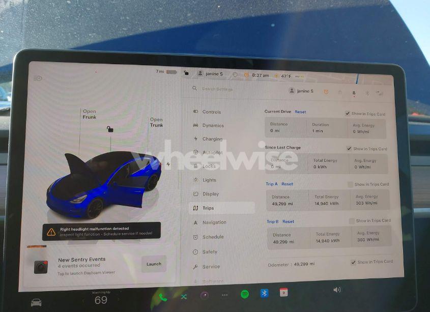 Photo 7 of 2023 Tesla Model 3 PERFORMANCE DUAL MOTOR ALL-WHEEL DRIVE (VIN 5YJ3E1EC4PF404521)