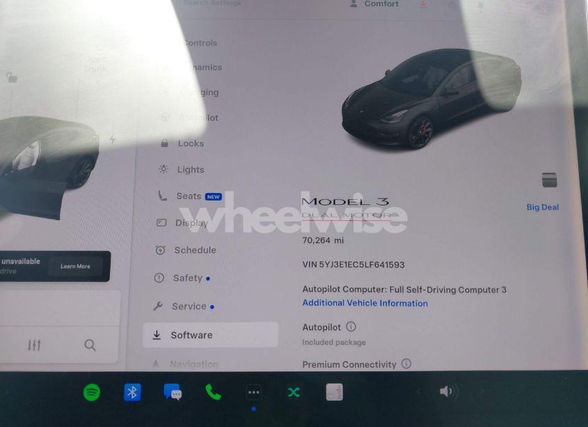 Photo 7 of 2020 Tesla Model 3 PERFORMANCE DUAL MOTOR ALL-WHEEL DRIVE (VIN 5YJ3E1EC5LF641593)