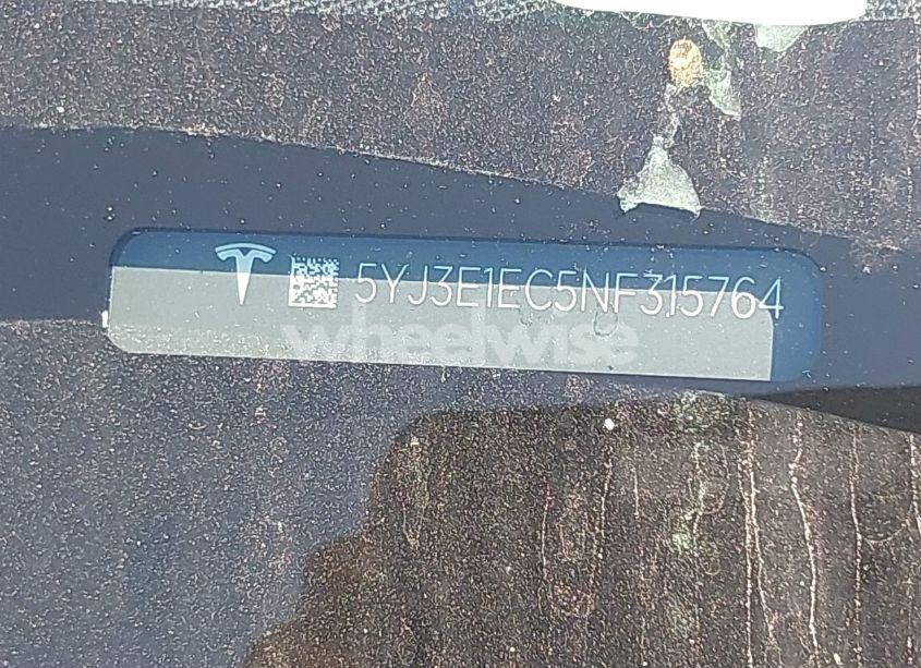 Photo 9 of 2022 Tesla Model 3 PERFORMANCE DUAL MOTOR ALL-WHEEL DRIVE (VIN 5YJ3E1EC5NF315764)