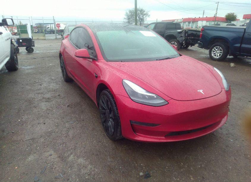 2022 Tesla Model 3 PERFORMANCE DUAL MOTOR ALL-WHEEL DRIVE (VIN 5YJ3E1EC6NF165731) main photo