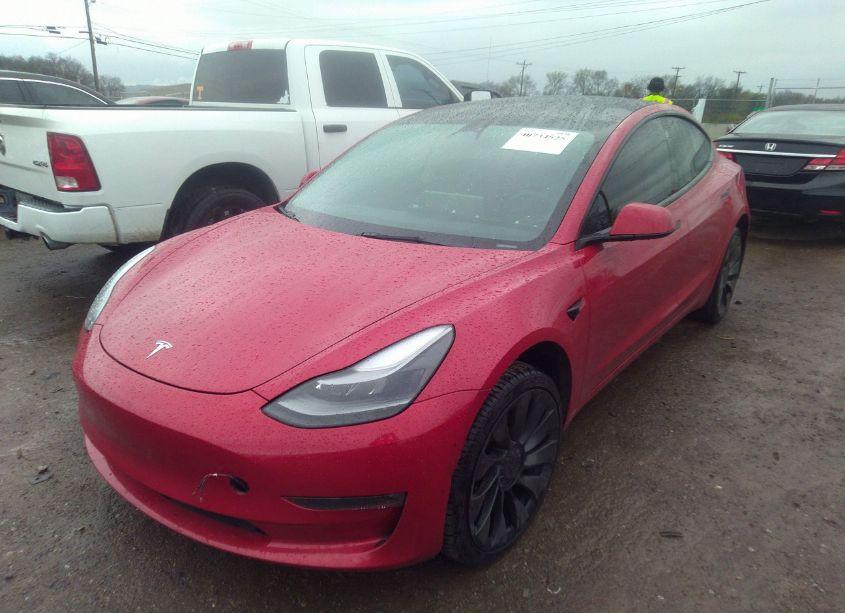 Photo 2 of 2022 Tesla Model 3 PERFORMANCE DUAL MOTOR ALL-WHEEL DRIVE (VIN 5YJ3E1EC6NF165731)