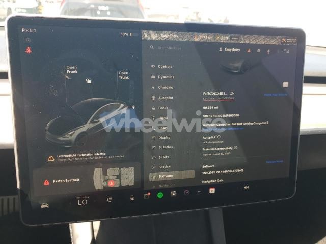 Photo 2 of 2021 TESLA MODEL 3 N/A (VIN 5YJ3E1EC8MF990586)