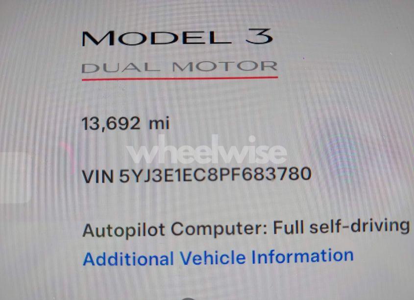 Photo 15 of 2023 Tesla Model 3 PERFORMANCE DUAL MOTOR ALL-WHEEL DRIVE (VIN 5YJ3E1EC8PF683780)