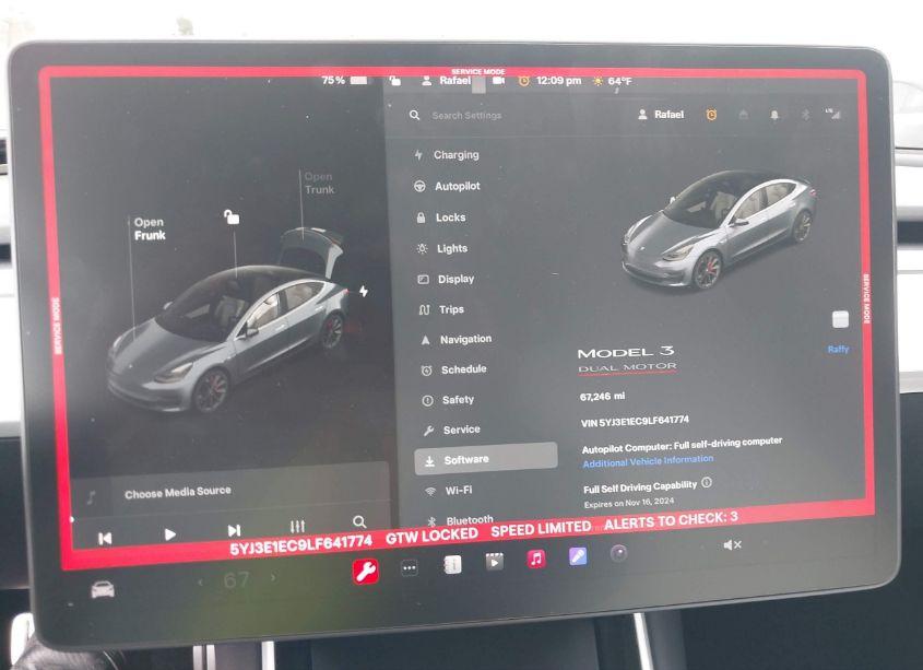 Photo 7 of 2020 Tesla Model 3 PERFORMANCE DUAL MOTOR ALL-WHEEL DRIVE (VIN 5YJ3E1EC9LF641774)