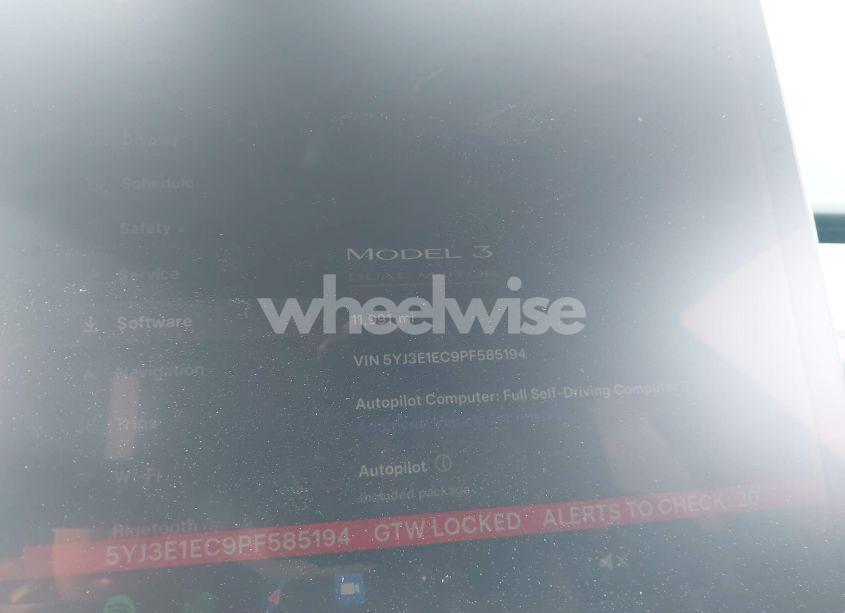 Photo 7 of 2023 Tesla Model 3 PERFORMANCE DUAL MOTOR ALL-WHEEL DRIVE (VIN 5YJ3E1EC9PF585194)