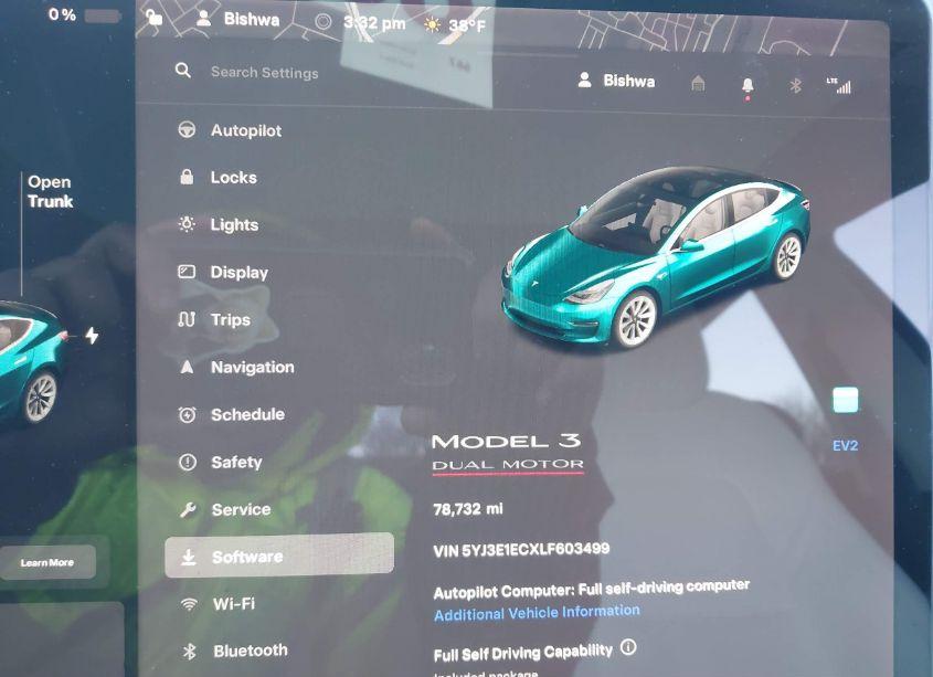 Photo 7 of 2020 Tesla Model 3 PERFORMANCE DUAL MOTOR ALL-WHEEL DRIVE (VIN 5YJ3E1ECXLF603499)