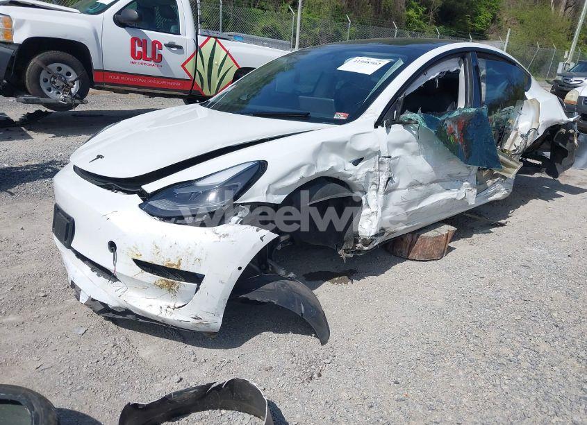 Photo 2 of 2021 Tesla Model 3 PERFORMANCE DUAL MOTOR ALL-WHEEL DRIVE (VIN 5YJ3E1ECXMF083757)