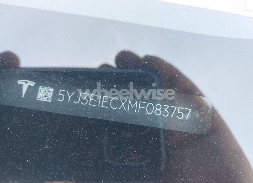 Photo 8 of 2021 Tesla Model 3 PERFORMANCE DUAL MOTOR ALL-WHEEL DRIVE (VIN 5YJ3E1ECXMF083757)