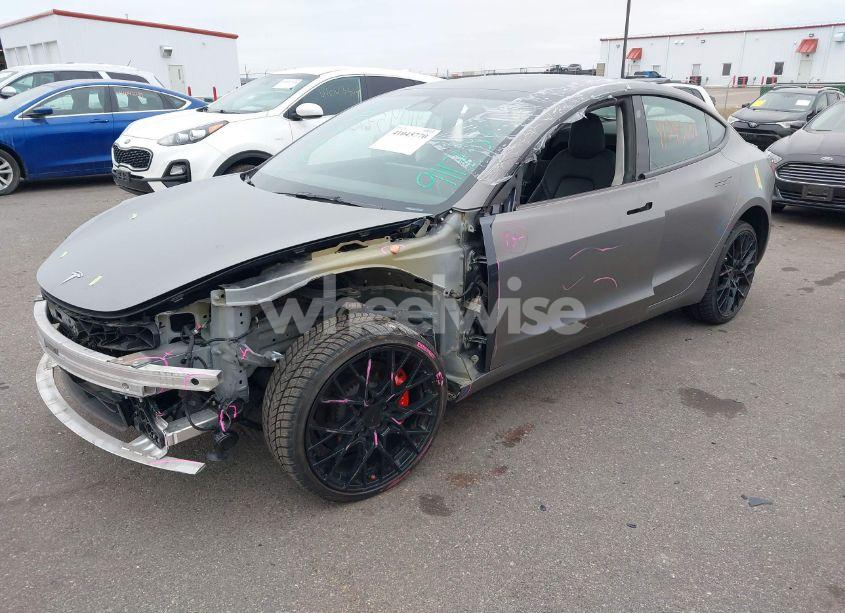 Photo 2 of 2023 Tesla Model 3 PERFORMANCE DUAL MOTOR ALL-WHEEL DRIVE (VIN 5YJ3E1ECXPF398935)