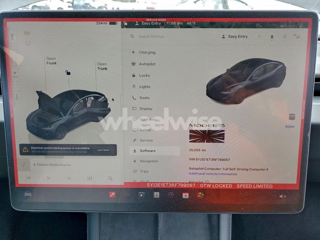 Photo 9 of 2024 TESLA MODEL 3 (VIN 5YJ3E1ET3RF799097)