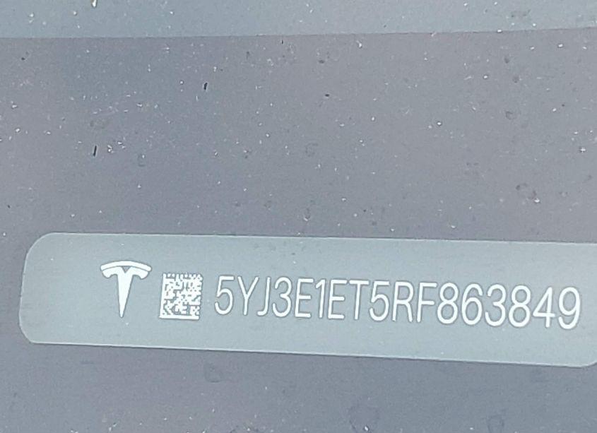 Photo 9 of 2024 Tesla Model 3 PERFORMANCE ALL-WHEEL DRIVE (VIN 5YJ3E1ET5RF863849)