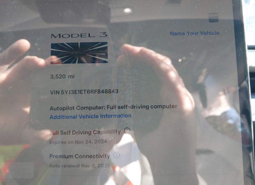 Photo 7 of 2024 Tesla Model 3 PERFORMANCE ALL-WHEEL DRIVE (VIN 5YJ3E1ET6RF848843)