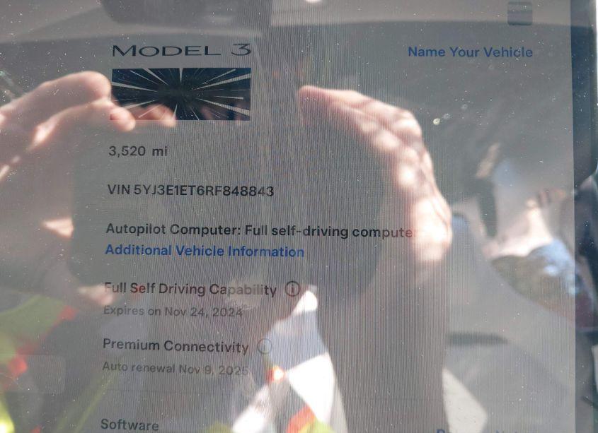 Photo 9 of 2024 Tesla Model 3 PERFORMANCE ALL-WHEEL DRIVE (VIN 5YJ3E1ET6RF848843)