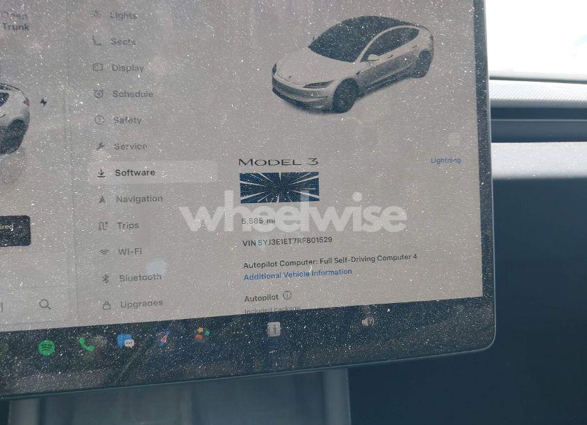 Photo 7 of 2024 Tesla Model 3 PERFORMANCE ALL-WHEEL DRIVE (VIN 5YJ3E1ET7RF801529)
