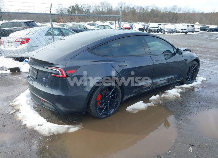 Photo 4 of 2024 Tesla Model 3 PERFORMANCE ALL-WHEEL DRIVE (VIN 5YJ3E1ET9RF783406)